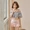 Phiên bản tiếng Hàn mới của áo hở vai từ áo tắm nữ cao eo boxer ngực nhỏ thép tấm hoa che ngực áo tắm nữ - Bộ đồ bơi hai mảnh