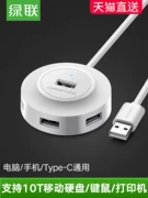 Màu xanh lá cây kết nối bộ mở rộng usb bộ chuyển đổi đa giao diện loại c phổ máy tính xách tay Apple máy tính phụ ổ cắm đa năng - USB Aaccessories