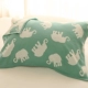 ★ 3 -Layer Pillow Поклоновое полотенце -африканский слон зеленый
