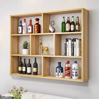 Винный шкаф вино висящий настенный ресторан ресторан ресторан ресторан ресторан ресторан на стене Простая красная винная стойка