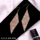 Trapezoidal Flaspace Ear Penent Gold El457