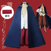 One Piece cos trang phục sân khấu phiên bản Shanks tóc đỏ hai năm trước áo sơ mi áo choàng cosplay anime trang phục bộ