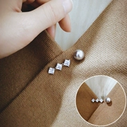 Tùy chỉnh thiết kế thời trang zircon vuông chống ánh sáng nhỏ trâm áo len đan trang trí trâm pin khóa