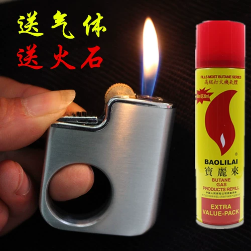 Креативная металлическая зажигалка, бесшумное кольцо