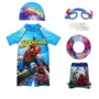 Bộ đồ bơi trẻ em của Disney Marvel Spider-Man trong bộ đồ bơi trẻ em chống nắng trên cát bãi biển lớn dành cho trẻ em - Đồ bơi trẻ em áo tắm dài tay