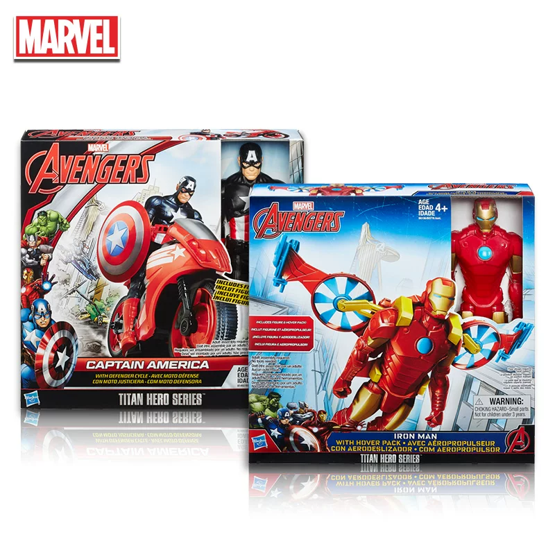 [Персонаж Marvel] Айрон Мен/Капитан Америка/Человек-паук? Нет, оригинал: Marvel Avengers Hasbro/Hasbro 12 -inch Iron Man Captain American Captain Spider -Man Thunder God