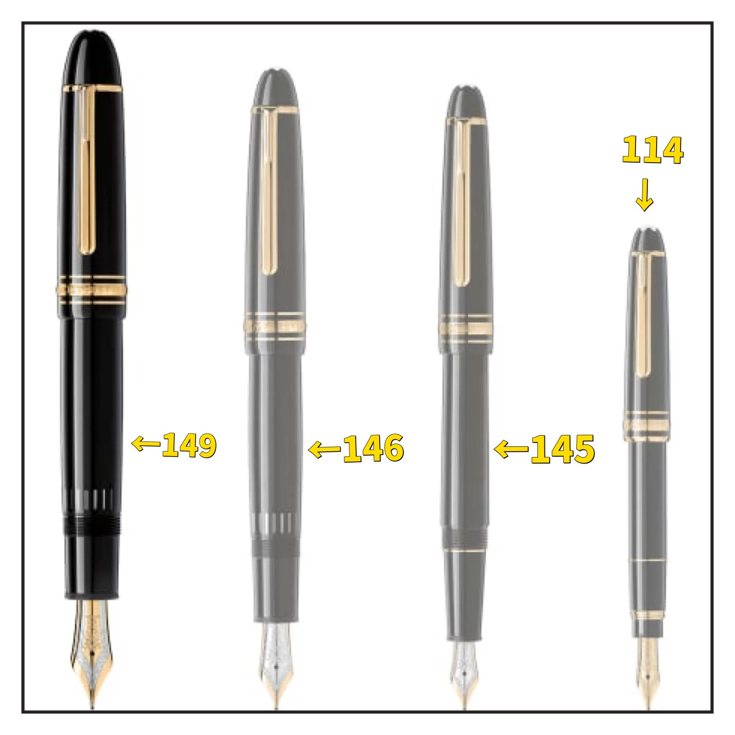 ⭐ Глобальный Lianbao tMontblanc Life 146 Класс Золото 145 Платина 149 Ручка