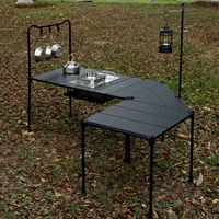 Уличное портативное снаряжение из нержавеющей стали, складной стол для пикника для отдыха для кемпинга