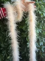 Короткая полоса для волос с страусом 2 метра/порошок полосы