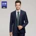 Bộ đồ công sở Romon Luomen 2018 mùa thu mới cưới đẹp nhất cho nam vest nam đẹp Suit phù hợp