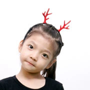 Trang trí Giáng sinh Antlers Head Buckle Red Velvet Antlers Headband Pumpkin Hair Clip Witch Hat Headband Uốn cong Phụ kiện tóc - Sản phẩm Đảng / Magic / Hiệu suất