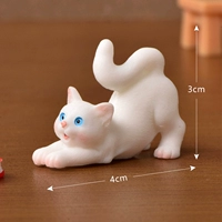 № 7 (смола) ленивая и реалистичная кошка Бай Яна с настоящей кошкой