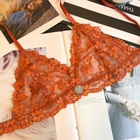 Đồ lót nữ cảm giác Pháp ren hoa bralette tam giác cốc không có vòng thép đặt cốc mềm shop đồ nữ cao cấp