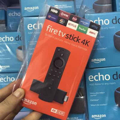 现货 Amazon Fire Tv Stick 4k 亚马逊机顶盒高清播放器 淘宝网