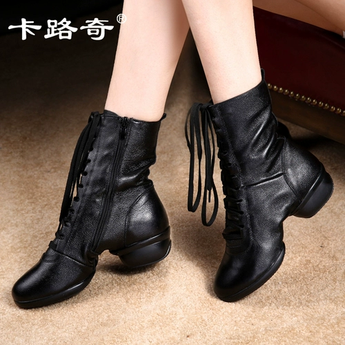 Carlucci Square Dance Shoes Женские четыре сезона Новые танцевальные женские туфли из натуральной кожи на мягкой подошве для взрослых Джазовые матросские танцевальные сапоги