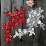 Аксессуар для волос, кружевные блестки для ногтей ручной работы, в цветочек, DIY, кружевное платье