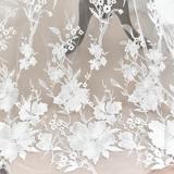 Трехмерная кружевная ткань, свадебное платье, костюм, с вышивкой