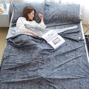 Khách sạn du lịch trên bẩn túi ngủ người lớn trong nhà khách sạn đôi quilt cover du lịch xách tay tấm chống bẩn người cotton