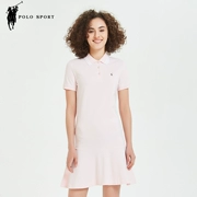 Polo sport19 mùa hè giản dị của phụ nữ thời trang cotton mới Váy polo màu rắn thời trang đơn giản - Sản phẩm HOT