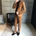 Bộ đồ da mùa thu nam phù hợp với phiên bản nam Hàn Quốc bộ vest nam trẻ trung Suit phù hợp