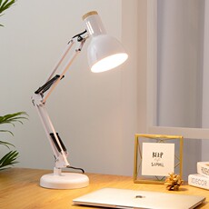 Лампа для чтения 新款长臂折叠护眼台灯学生床头书桌插电卧室led书房维修工作办公 Domain