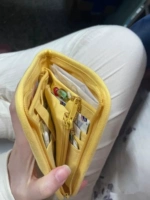 Кошелек, желтая мультяшная сумка, портативная система хранения, картхолдер