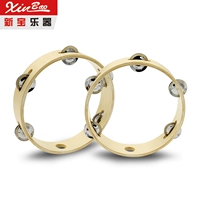 Hot Orff bộ gõ vòng gỗ tambourine trẻ nhỏ dạy nhạc đồ chơi vòng tambourine - Đồ chơi nhạc cụ cho trẻ em đàn cho bé