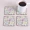 4 Gói Nhà tùy chỉnh Cork Không trơn Coaster Đơn giản Dễ thương Bắc Âu Teacup Cup Cup Mat Gỗ cách nhiệt Pad - Tách