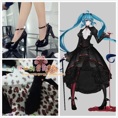 taobao agent Vampire Gothic Miku dress Diablo Gorgeous Hatsune COS shoes single shoes