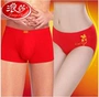 2 từ gói Langsha natal cuộc sống trung eo red couple đồ lót phụ nữ cotton sexy kích thước lớn nam boxer đồ lót màu đỏ quan lot doi nam nu