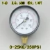 Y-60 vỏ thép không gỉ đồng hồ đo áp suất không khí đồng hồ đo áp suất nước chân không đồng hồ đo áp suất 0-1MPA/10kg chỉ 1/4PT 
