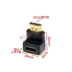 HDMI2.0 phiên bản 90 độ góc khuỷu tay phải 270 độ cách mạng hdmi chuyển đổi đầu mở rộng đầu treo tường TV 4k - TV TV