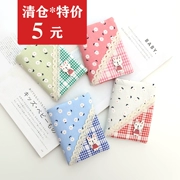 Giải phóng mặt bằng đặc biệt Phiên bản tiếng Hàn của gói thẻ cotton lanh 16 thẻ thêm Gói thẻ Hàn Quốc Thẻ phụ nữ thẻ ngân hàng nhỏ