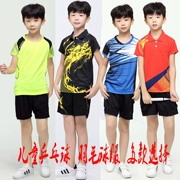 In quần áo mới mua cho sinh viên đào tạo quần vợt trẻ em bảng đồ thể thao phù hợp với áo ngắn tay thở đào tạo