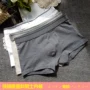 Quần short cotton boxer nam size lớn ở eo quần co giãn màu cộng với phân bón để tăng độ trẻ trung cho quần thủy triều bốn góc - Giống cái quần lót lọt khe nữ đẹp