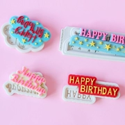 Tiếng Anh chúc mừng sinh nhật chúc mừng sinh nhật sô cô la fondant mousse bánh trang trí nến silicone khuôn - Tự làm khuôn nướng