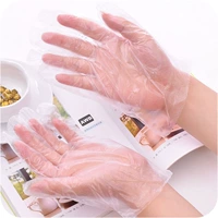 Столовая и еда -Главная гигиена PE Gloves 100 -это прозрачные и густые красоты, чистые перчатки