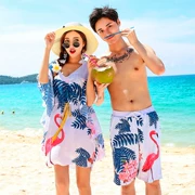 Bộ đồ bơi đôi nam phù hợp với áo ba lỗ nữ 2018 mới của Hàn Quốc mẫu đôi hot teen gợi cảm áo tắm nam