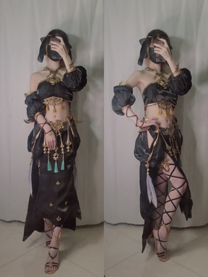 taobao agent +Ashijia+FF14 Final Fantasy 14 Savana Dancer COSPLAY COS clothing props