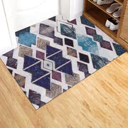 Bắc âu ins hình học thảm cửa thảm sàn nhà bếp dây thảm chải non-slip nhựa mat có thể được cắt