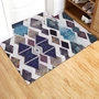 Bắc âu ins hình học thảm cửa thảm sàn nhà bếp dây thảm chải non-slip nhựa mat có thể được cắt thảm xốp trải sàn 60x60