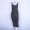 2018 mới AliExpress gợi cảm váy mỏng sling váy lụa sáng màu đen trên đầu gối váy dài bên