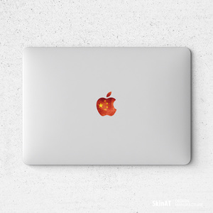 SkinAT MacBook Air Sticker Máy tính xách tay Apple Logo Foil Mac Pro màu máy tính phụ kiện phim