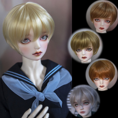 taobao agent BJD doll wig 1/3 1/4 Uncle 3 points 4 points SD doll short hair Bjd boy fake hair