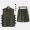 Cotton và vải lanh nam áo cũ Tang phù hợp với áo vest ngựa quần short phù hợp với mồ hôi vest nửa tay áo trang phục áo thể dục - Lót