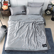 Mùa hè băng lụa quilt cover mảnh duy nhất Tencel mùa hè mát đôi quilt cover 1.5 m ký túc xá sinh viên giường đơn duy nhất 200x230