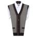 Nam mùa xuân và mùa thu phần mỏng trung và cũ tuổi vest cha áo len vest vest len ​​vest đan cardigan kích thước lớn Dệt kim Vest