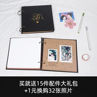Памятный фотоальбом для друга, DIY, для влюбленных, подарок на день рождения, ручная роспись