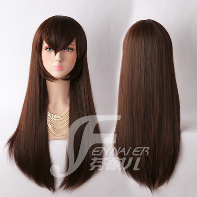 taobao agent Fen Naier Yang Yan PROJECT 楯 楯 乃 乃 乃 灵 灵 dark brown long straight hair cos wigs