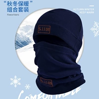 Уличная бархатная шапка, шарф, утепленный демисезонный шлем подходит для мужчин и женщин, удерживающая тепло альпинистская маска для велоспорта, комплект